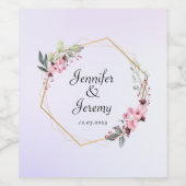 Eenvoudig gepersonaliseerd wijn etiket (Enkel label)