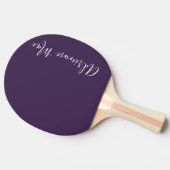 Eenvoudig gepersonaliseerde Paarse pingpongpeddel Tafeltennisbatje (Zijkant)
