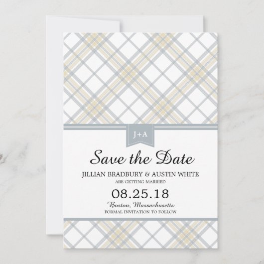 Eenvoudig geplakt | Datum opslaan Save The Date (Voorkant)