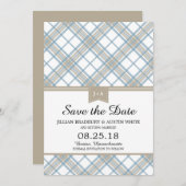 Eenvoudig geplakt | Datum opslaan Save The Date (Voorkant / Achterkant)