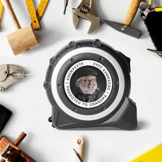 Eenvoudig gepromoveerd tot opa Vader Foto naam Typ Rolmaat