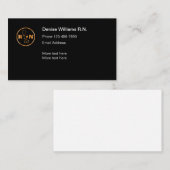 Eenvoudig geregistreerd standaardontwerp voor verp visitekaartje (Voorkant / Achterkant)