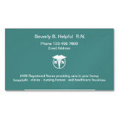 Eenvoudig geregistreerd verpleegkundige R.N. Magnetisch Visitekaartje (Voorkant)