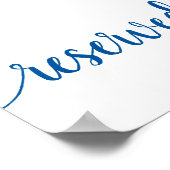 Eenvoudig Gereserveerd | French Blue Evenemententa Poster (Hoek)