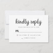 Eenvoudig geschreven herinneringen antwoord (Voorkant)