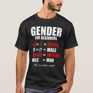 Eenvoudig geslacht voor beginners XX Vrouw vrouw X T-shirt