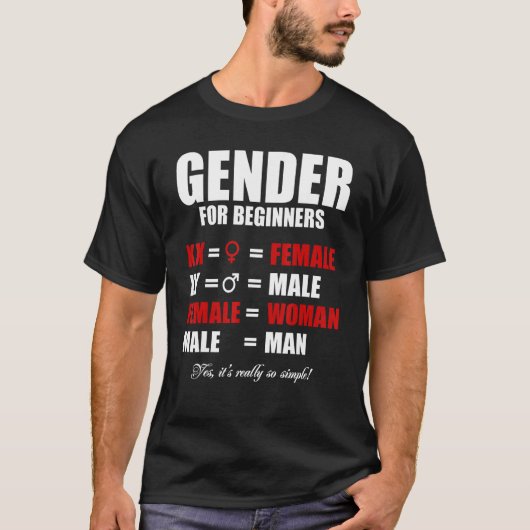 Eenvoudig geslacht voor beginners XX Vrouw vrouw X T-shirt (Voorkant)