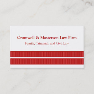 Eenvoudig gestroomlijnd Visitekaartje, rood Visitekaartje