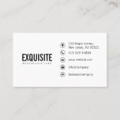 Eenvoudig gestroomlijnde textuur visitekaartje (Achterkant)