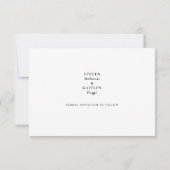 Eenvoudig gestroomlijnde zwarte monogram - Opslagd (Achterkant)