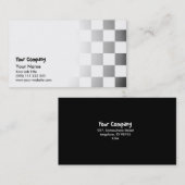 Eenvoudig gestructureerd dambord visitekaartje (Voorkant / Achterkant)
