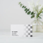 Eenvoudig gestructureerd dambord visitekaartje (Staand voorkant)