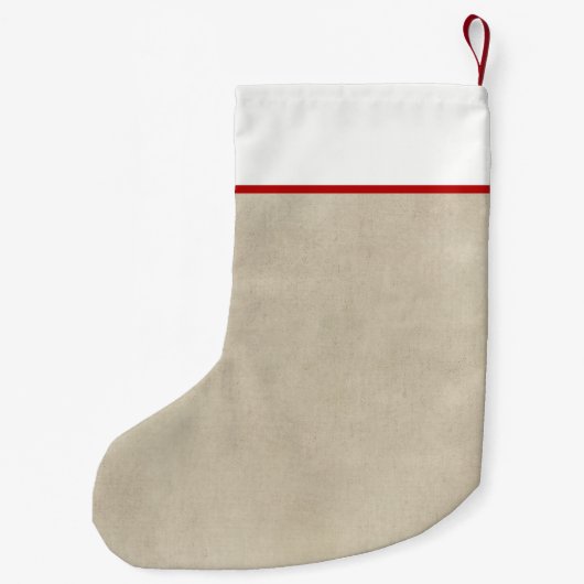 Eenvoudig getande, roodbruine stoppingen kleine kerstsok (Achterkant)