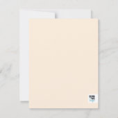 Eenvoudig getekend Floral Oranje Notitiekaartje (Achterkant)