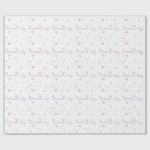 Eenvoudig getekend Floral Patroon Cadeaupapier (Vlak)