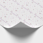 Eenvoudig getekend Floral Patroon Cadeaupapier (Hoek)