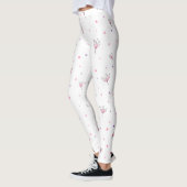 Eenvoudig getekend Floral Patroon Leggings (Links)