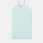 Eenvoudig getekende Floral Blue Cadeaulabel (Achterkant)