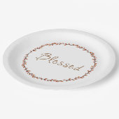 Eenvoudig getunde herfst Wreath Papieren Bordje (Gekanteld)