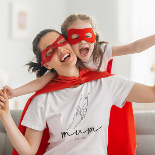 Eenvoudig gevestigde moeder t-shirt