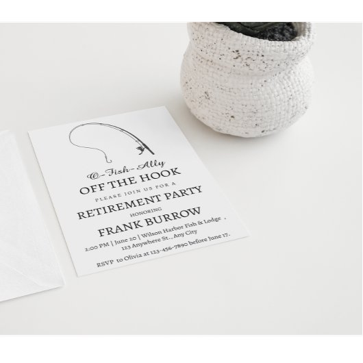 Eenvoudig Gevist thema Pensioenfeest Kaart