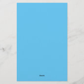 Eenvoudig gevoerd Blue Boarder Stationery Briefpapier (Achterkant)