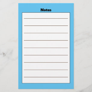 Eenvoudig gevoerd Blue Boarder Stationery Briefpapier