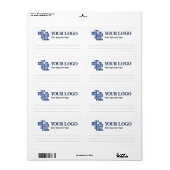 Eenvoudig gevoerd met uw Logo Verzending Etiket (Full Sheet)