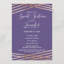 Eenvoudig gevoerd Roos Goud Violet Sweet 16