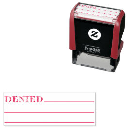 Eenvoudig Geweigerd 3 Regel Kantoor Zelfinktende Stempel