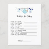 Eenvoudig gewoon Baby shower wenst Baby advies (Voorkant)