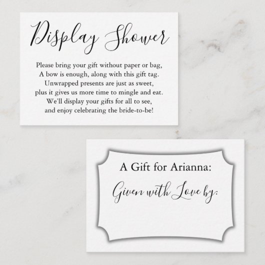 Eenvoudig gewoon beeldscherm - Vrijgezellenfeest z Informatiekaartje (Voorkant / Achterkant)