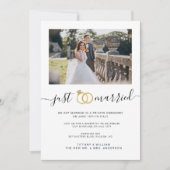 Eenvoudig, gewoon gehuwde prijsstellingfoto's kaart (Voorkant)