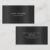 Eenvoudig gewoon modern grijs achtergrond visitekaartje (Voorkant / Achterkant)