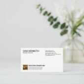 Eenvoudig Gewoon Modern Professioneel Goud Thuis P Visitekaartje (Staand voorkant)