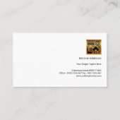 Eenvoudig Gewoon Modern Professioneel Goud Thuis P Visitekaartje (Achterkant)