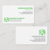 Eenvoudig gewoon modern, stijlvol Homepictogram Visitekaartje (Voorkant / Achterkant)