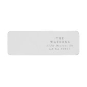 Eenvoudig gewoon modern ultiem homohuwelijk etiket (Voorkant)