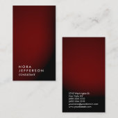 Eenvoudig gewoon Verticaal Red Black Trendy Consul Visitekaartje (Voorkant / Achterkant)