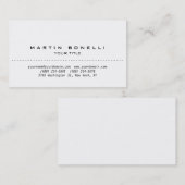 Eenvoudig gewoon wit, professioneel Visitekaartje (Voorkant / Achterkant)