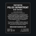 Eenvoudig gezegd, aanwerving politieambtenaar flyer<br><div class="desc">Eenvoudig gezegd,  politieagent Recht Recruitment Flyer van de Visitekaartje Store.</div>