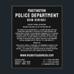 Eenvoudig gezegd, aanwerving politieambtenaar flyer<br><div class="desc">Eenvoudig gezegd,  politieagent Recht Recruitment Flyer van de Visitekaartje Store.</div>
