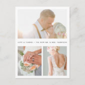 Eenvoudig gezegd | Weddenfoto Hartelijk dank Briefkaart (Voorkant)