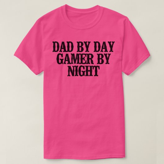 Eenvoudig Gezegde grappige vader op dag gamer bij  T-shirt (Design voorkant)