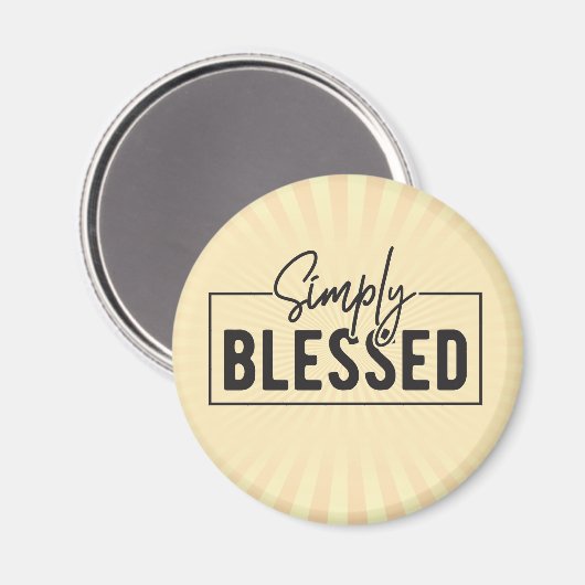 Eenvoudig gezegend geloof gebaseerd magneet (Voorkant / Achterkant)