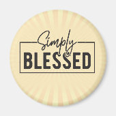 Eenvoudig gezegend geloof gebaseerd magneet (Voorkant)