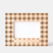 Eenvoudig Gingham-patroon met naam Gegraveerde Lijstjes (Voorkant)