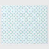 Eenvoudig Gingham Wrapping papier Baby Blauw (Vlak)
