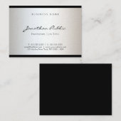 Eenvoudig glamour met elegant modern, minimalistis visitekaartje (Voorkant / Achterkant)