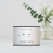 Eenvoudig glamour met elegant modern, minimalistis visitekaartje (Staand voorkant)